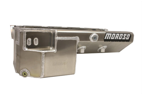 Moroso Aluminum Drag Race Oil Pan 20486, Fits Big Block Chevy Mark IV Style Engines, Use w/External Wet Sump Pump