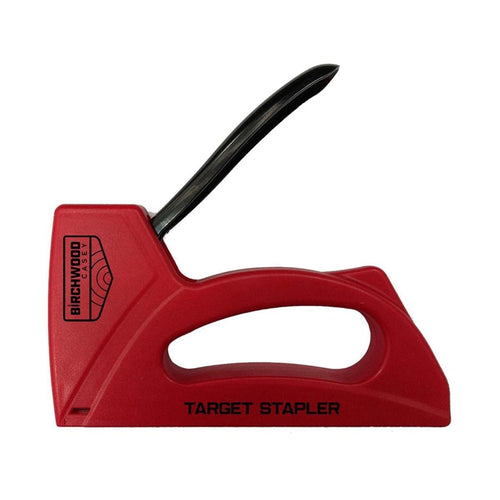 Target Stapler Birchwood Casey | Durable Versatile Lightweight Adjustable Driving Force Compact 3-in-1 Staple Gun | Standard 200 Staples Included