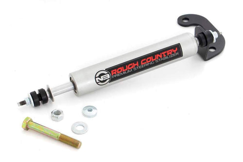 GM N3 Rough Country Steering Stabilizer 4-6 Inch Lift for Chevy Half-Ton Suburban (1992-1999)/Tahoe (1995-1999)