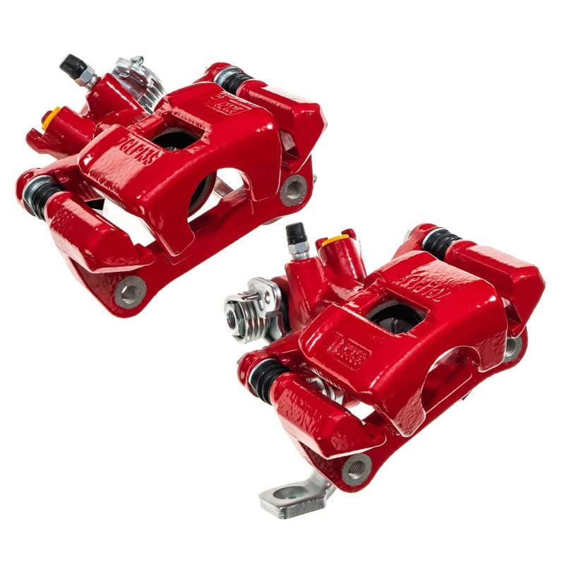Power Stop Pair of High-Temp Red Powder Coated Rear Calipers S1556