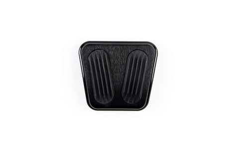 Billet Black Finish Curved E-Brake Pad with Rubber for Chevrolet Chevelle Lokar XBAG-6163