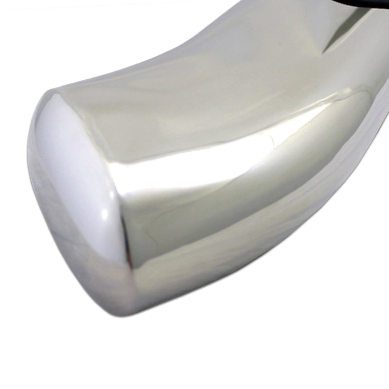 1501-0581 Raptor Series (07-17) Chevy Silverado/GMC Sierra 1500/2500/3500 Regular Cab 4" OE Style Curved SS Oval Steps (Rocker Panel Mount)