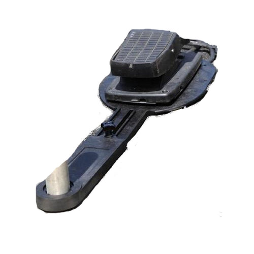 T-H Marine Rotating Pedal Paddle Trolling Motor Mount for Foot Pedal Control - Low Profile Design Attaches to Your Boat's Seat and Keeps Your Trolling Pedal Accessible - Black