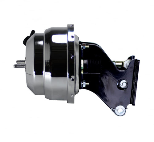 8 Inch LEED BRAKES Dual Power Booster With Bracket (Chrome)