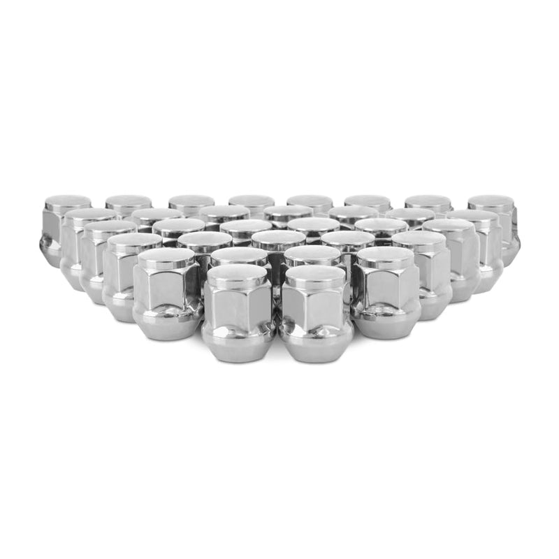 M14x1.5 Mishimoto Steel Lug Nuts, Acorn Seat, 32pc Set, Chrome