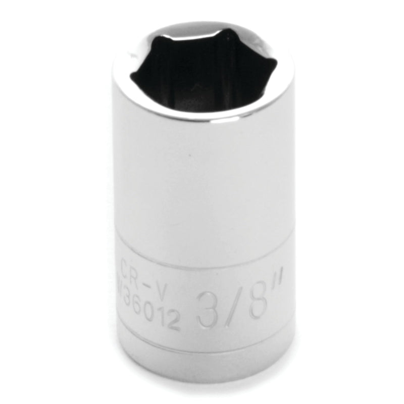 1/4 Drive Performance Tool W36012 Chrome 6-Point Socket, 3/8