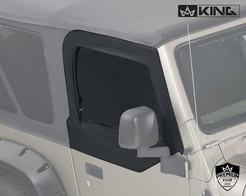 4WD King - Replacement Soft Upper Doors - Pair - TJ