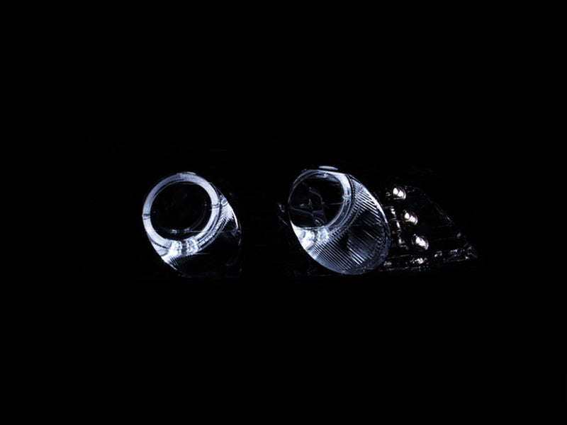 Chrome/Clear/Amber Halogen Projector Headlight AnzoUSA for Mitsubishi Eclipse