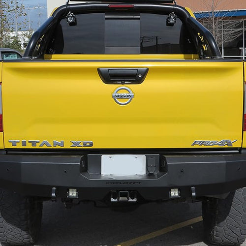 Fortis SteelCraft 76-24080 - Full Width Textured Black Rear HD Bumper