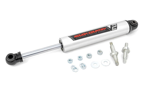 Rough Country V2 Steering Stabilizer for C10/K10 Chevy/GMC Truck & SUV/K5 Blazer 4WD (1973-1991)