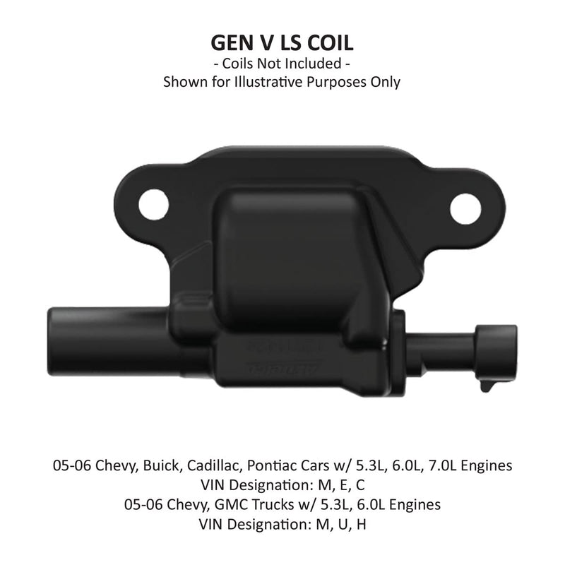 Holley EFI 561-130 Remote Relocation Bracket Igntion Coil, Black Finish, Pair