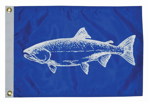 Fish Flag, Taylor Made Products 3318, Nylon, 12 inch x 18 inch, Salmon