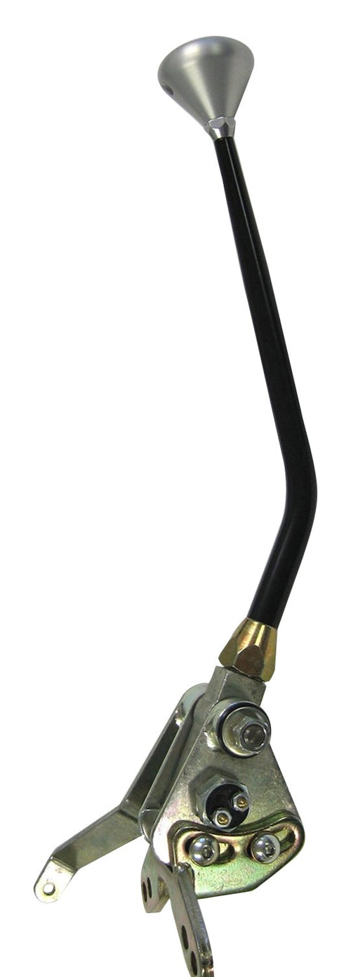 Lokar Cable Operated XCOS60C4DM Shifter Kit with Black 10" Lever and Mushroom Knob for Ford C-4 Transmission