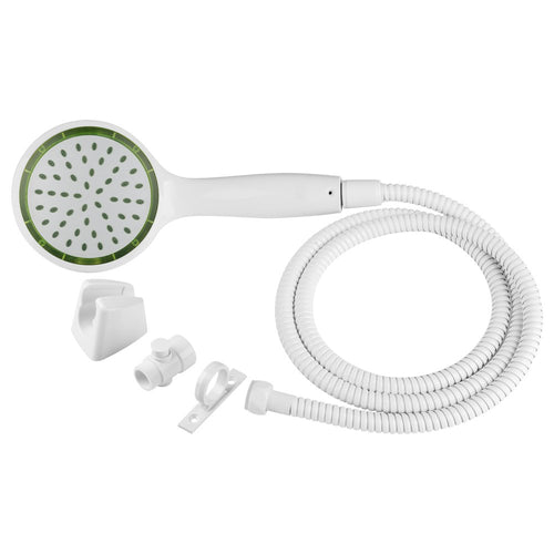 Dura Faucet RV Pressure Assist Hand Held Shower Kit with Air-Turbo Technology DF-SA470K-WT (White)