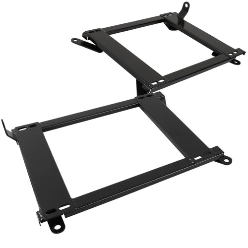 Steel Mounting Brackets Spec-D Tuning Racing Seat Rail Track Pair Compatible with 1999-2005 BMW E46 3 Series 2Dr