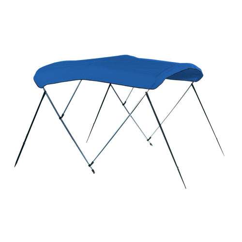 6'L CARVER A5469UB-04 Bimini Top Kit - 54" H, Fits 67"-72" W, Pacific Blue 3-Bow Round Tube