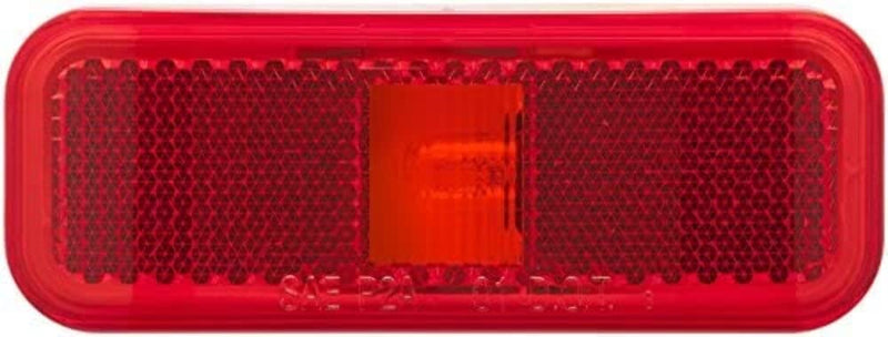 Rectangular Marker Light Optronics International Llc; White Base; Two Wire; Red
