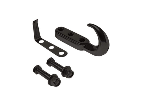 Tow Hook Kit Rampage Products for Jeep Wrangler/CJ | Black, Steel | 7605 | Fits 1945-1949 Jeep CJ2A / 1954-1983 Jeep CJ5 / 1976-1986 Jeep CJ7 / 1942-1945 Willys / 1987-1995 Wrangler YJ