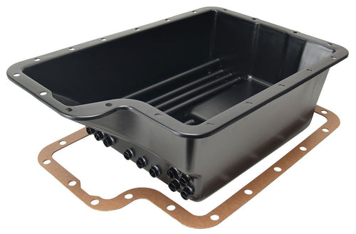 Derale Transmission DEPOT 14208 Cooling Pan for Ford E4OD, 4R100, 5R110 and 5R110W, Black