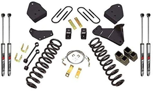 Skyjacker Suspension Lift Kit F8451K-M w/Shock M95 Performance Shocks 4 in. Lift. Incl. Front Coil Springs Rear Blocks Suspen