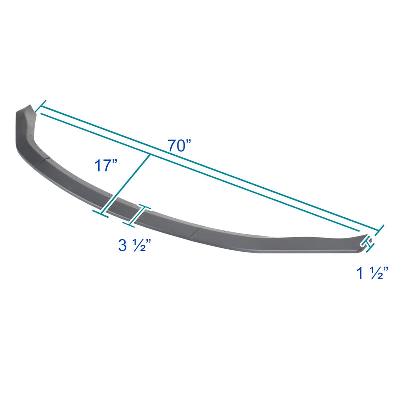 Matte Black Spec-D Tuning Front Bumper Lip Spoiler Splitter Compatible with 2003-2005 Nissan Fairlady Z33 350Z