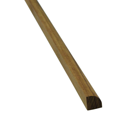 3/8" W Whitecap 60851 Teak 3/8" H Quarter Round Molding - 5' Length