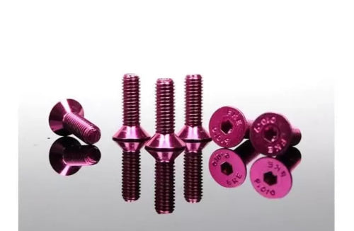 Pink Steering Wheel Screw Kit Upgrade NRG Conical