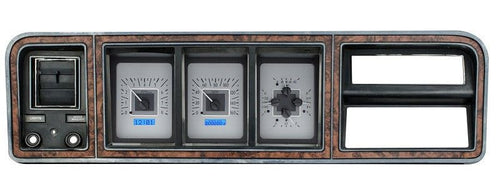 Dakota Digital VHX-73F-PU-S-B Analog Dash Gauge System Compatible with 1973-79 Ford Pickup Truck Silver Alloy Blue Backlighting