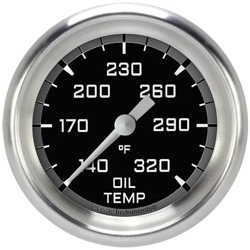 AX328GAPF Classic Instruments AutoCross Gray 2-5/8" Oil Temperature Gauge