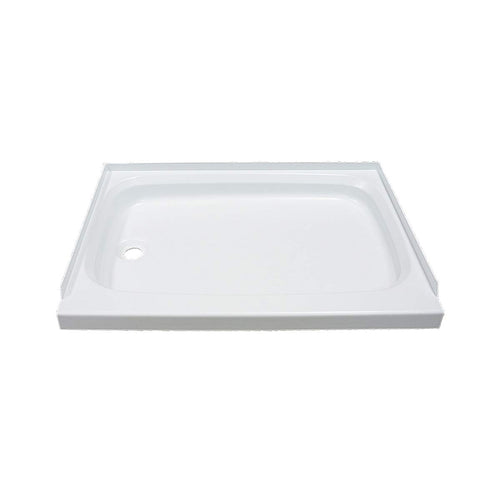 24" x 36" Lippert Replacement White Shower Pan with Left Drain for RVs, Travel Trailers, 5th Wheels, and Motorhomes - 210373