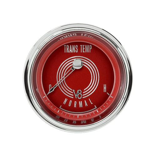V8 Red Steelie Classic Instruments V8RS27SHC 2-1/8" Transmission Temperature Gauge