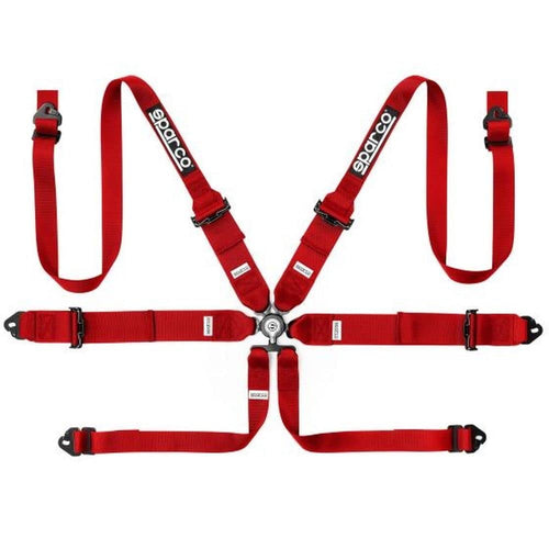 6 Points SPARCO Harness Red S04818RH1RS
