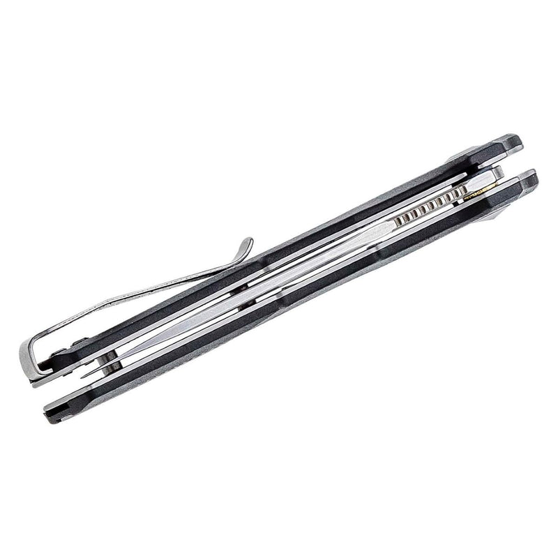 Kershaw Pocket Knife Tremolo, 3.125" 4Cr14 Steel Clip Point Blade, assisted opening EDC,Black