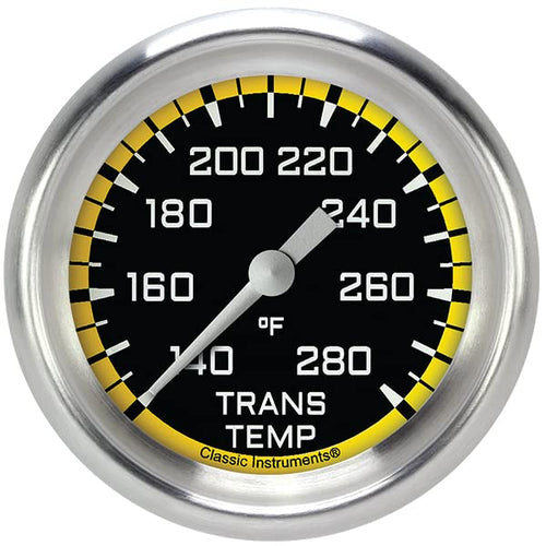 AX327YAPF Classic Instruments AutoCross Yellow 2-5/8" Transmission Temperature Gauge