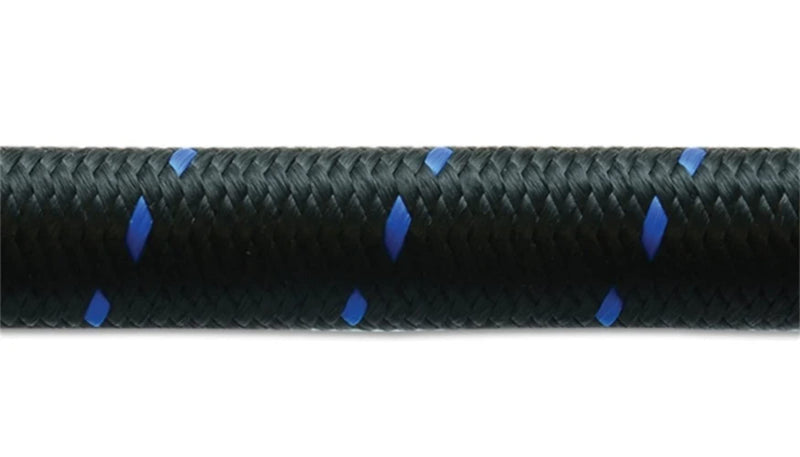 10ft Roll Vibrant Performance -10 Black Blue Nylon Braided Flex Hose