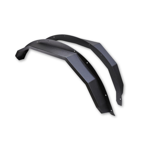 TrailFX Fender Flares Angled Tube Style Fits Ford Bronco 2021-2025 Bolt-On 5 Inch Tire Coverage Matte Black Powder Coated Steel Set of 2 BR007T