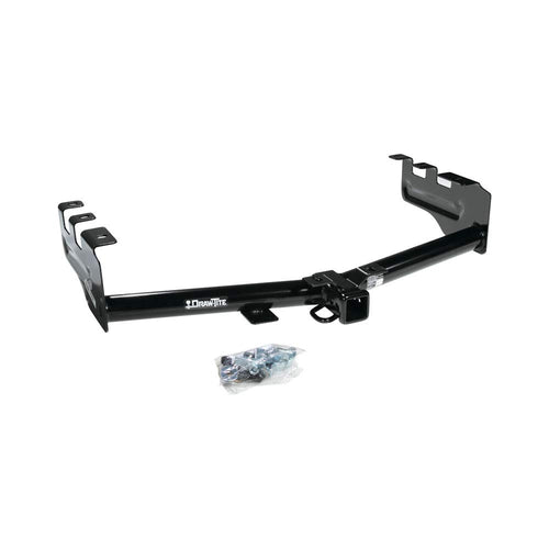 Class 4 Draw-Tite 75521 Trailer Hitch, 2 Inch Square Receiver, Black, Compatible with Chevrolet Silverado and GMC Sierra selected models (Please Verify Vehicle Application)