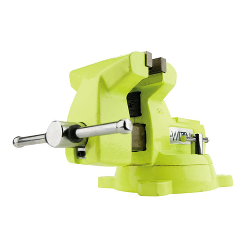 Wilton Safety High-Vis Bench Vise, 6" Jaw Width, 5-3/4" Jaw Opening, 4-1/8" Throat (Model 1560)
