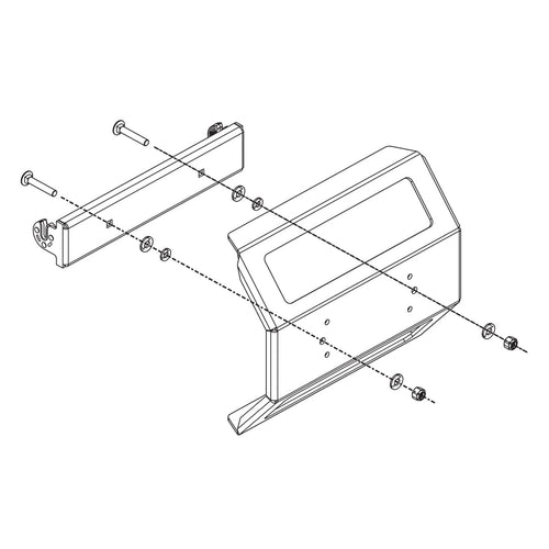 Humminbird IDMK H12R 740175-1 - in-Dash Mounting Kit Helix 12 Models, Black