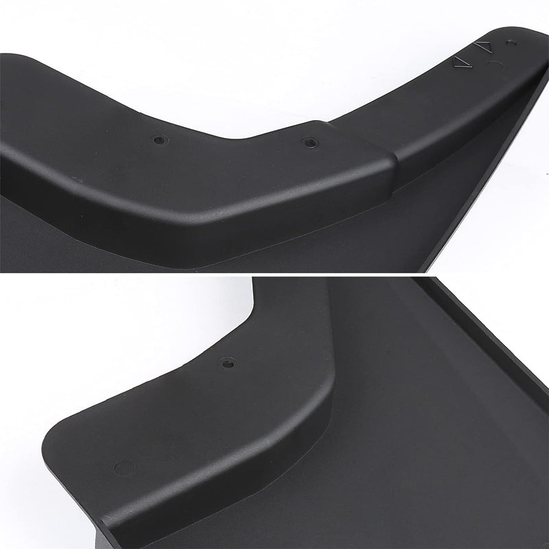 4PC Spec-D Tuning Splash Guard Mud Flaps w/o Wheel Lip Front + Rear Compatible with 2014-2018 Chevy Silverado