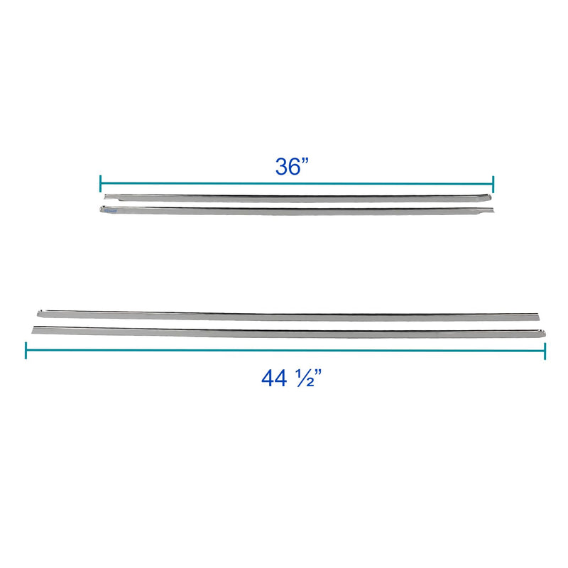 4Pc Spec-D Tuning Body Side Molding Trim Overlay Compatible with Chevy Avalanche Suburban 2007-2009