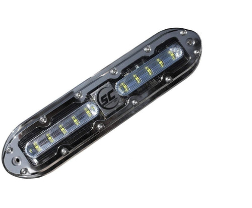 SCM-10 LED Shadow-Caster Underwater Boat Light - Color-Changing (RGBW) - 316 Stainless Steel Housing - Polycarbonate Lens - IP68 Fully Submersible Waterproof