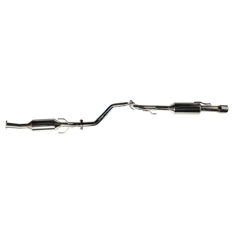 Single Canister DC Sports Polished Stainless Steel Cat-Back Exhaust System