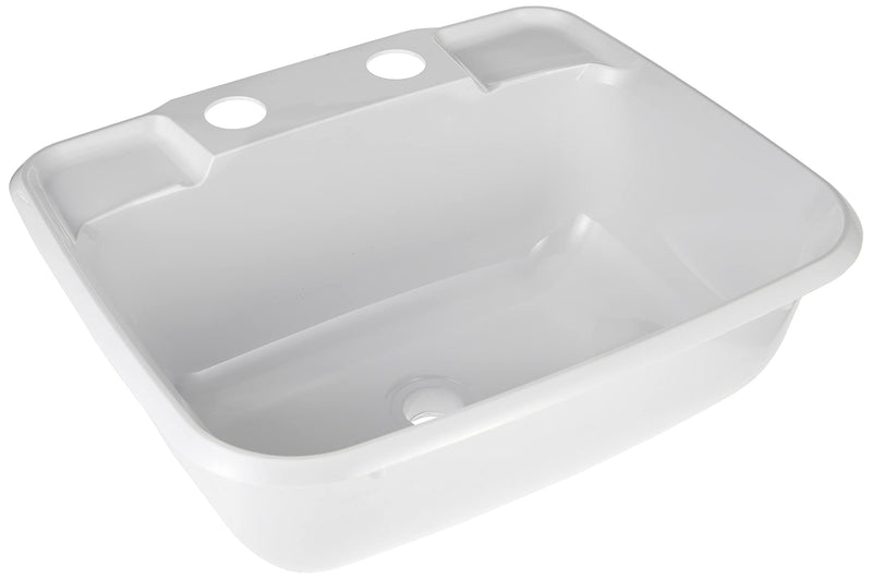 Molded Lavatory Sink JR Products 95351 - White