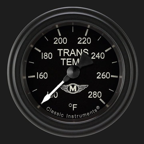 MA127BLF Classic Instruments Moal Bomber 2-1/8" Transmission Temperature Gauge Full Sweep