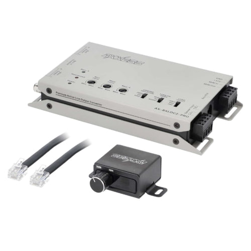 4CH Active Line Output Converters Metra Brands with Bass Restoration + Ba