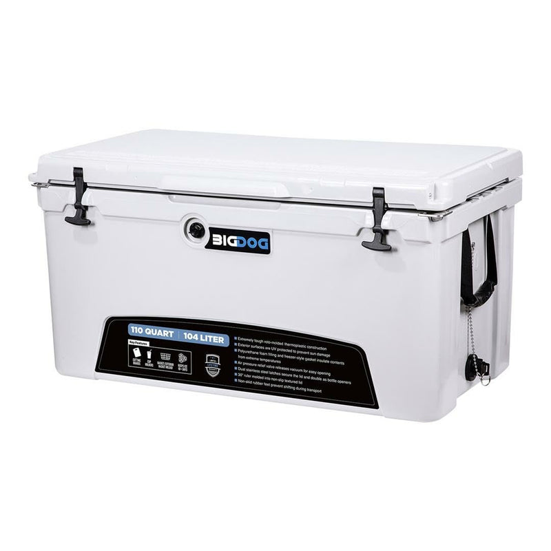 Husky BDC110 Towing 110 Quart White Plastic Ice Chest