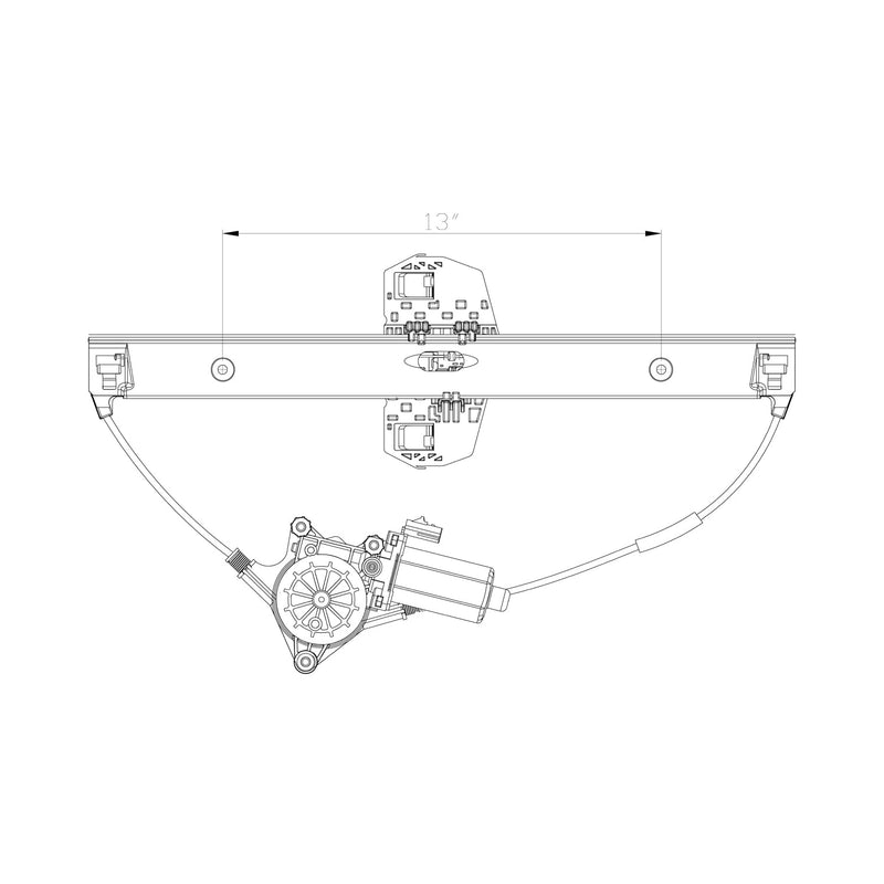 Replacement TYC 660561 Window Regulator (Front Right)