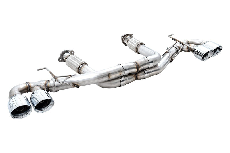 AWE Tuning Cat-Back Track Exhaust, Chrome Tips for 2020-2023 Corvette