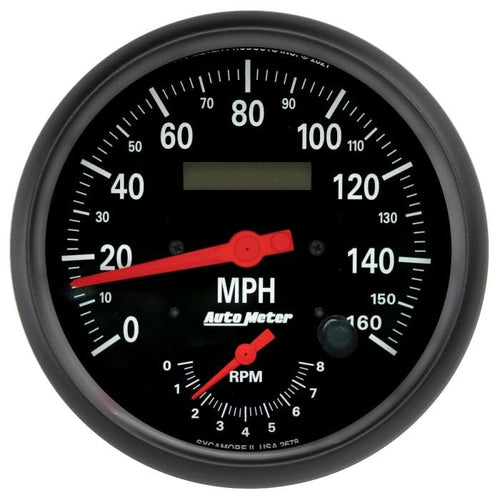 Auto Meter Gauge, 2678 Tach/Speedo, 5", 160Mph & 8K RPM, Elec. Program., Z-Series